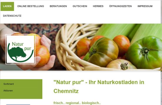 Natur pur Naturkostladen Chemnitz-Nordpark