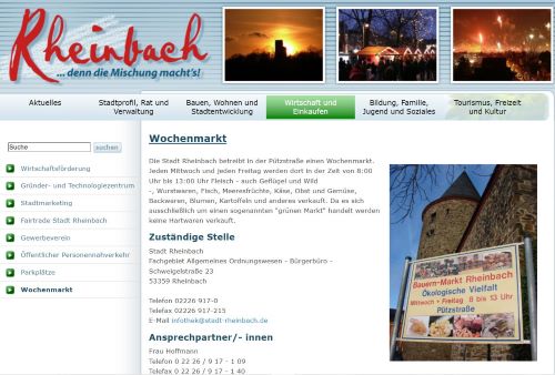 Wochenmarkt Rheinbach Rheinbach