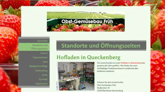Hofladen Obst- Gemüsebau Früh Rheinbach- Queckenberg