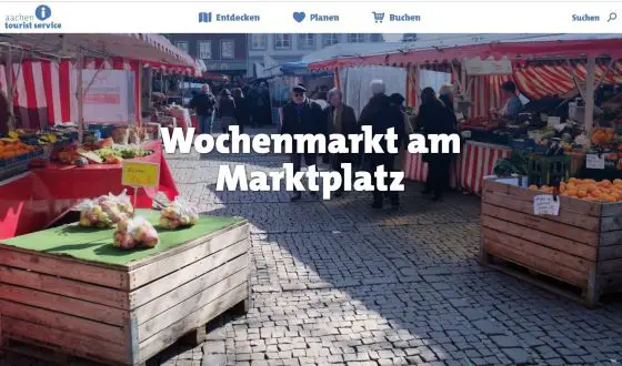 Wochenmarkt am Marktplatz Aachen Aachen