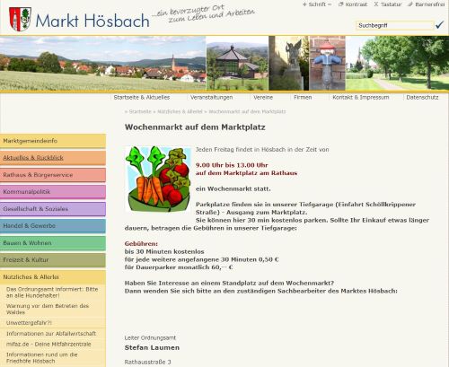 Wochenmarkt Hösbach Hösbach