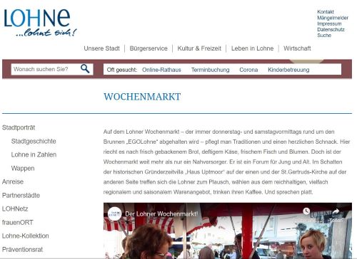 Lohner Wochenmarkt Lohne (Oldenburg)
