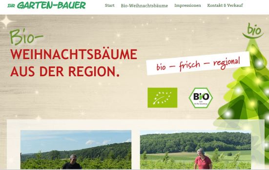 Bio-Weihnachtsbaum Bauer Oberhausen-Unterhausen