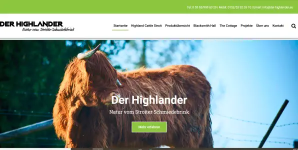 Der Highlander - Natur vom Stroiter Schmiedebrink Einbeck - Stroit