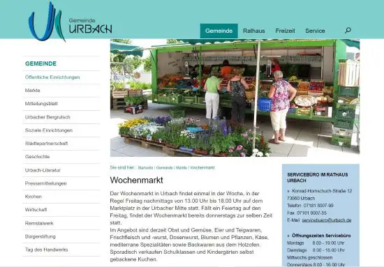 Urbacher Wochenmarkt Urbach