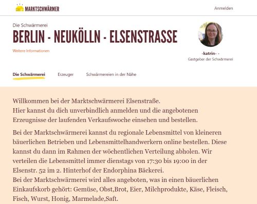 Marktschwärmerei Berlin-Neukölln Elsenstraße Berlin-Neukölln