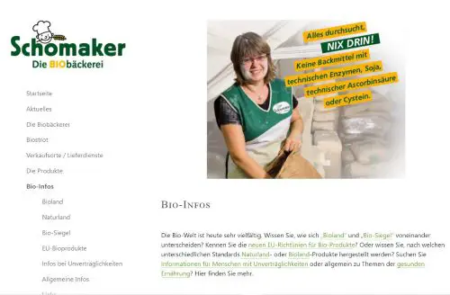 Biobäckerei Schonmaker mit Café Krefeld