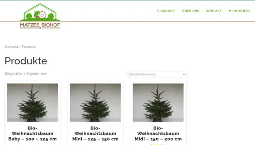 Bio-Weihnachtsbäume - ökologischer Anbau und Verkauf Horgenzell
