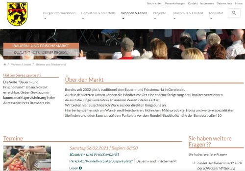 Gerolsteiner / Eifeler Bauern- und Frischemarkt Gerolstein