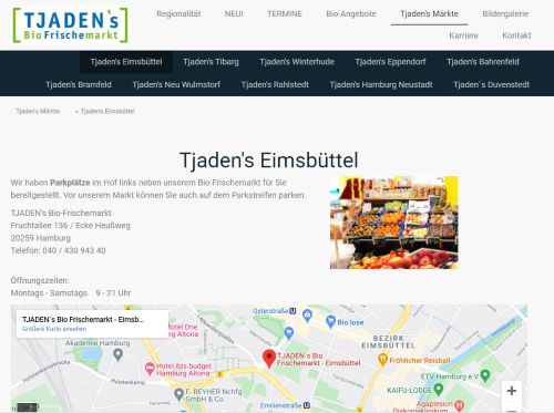 TJADEN`s Bio Frischemarkt - Eimsbüttel Hamburg-Eimsbüttel