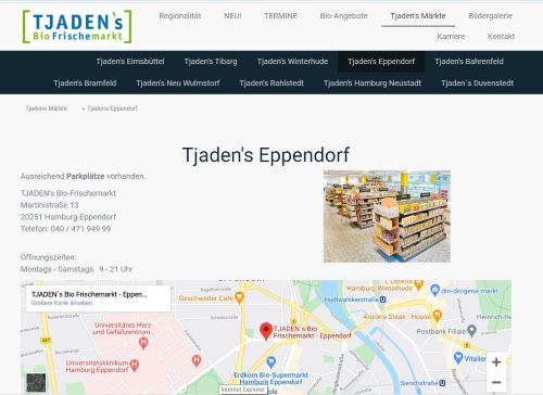 TJADEN`s Bio Frischemarkt Eppendorf Hamburg-Eppendorf