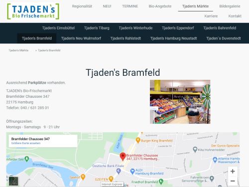 TJADEN`s Bio Frischemarkt Bramfeld Hamburg-Bramfeld