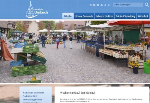 Wochenmarkt Umkirch auf dem Gutshof Umkirch