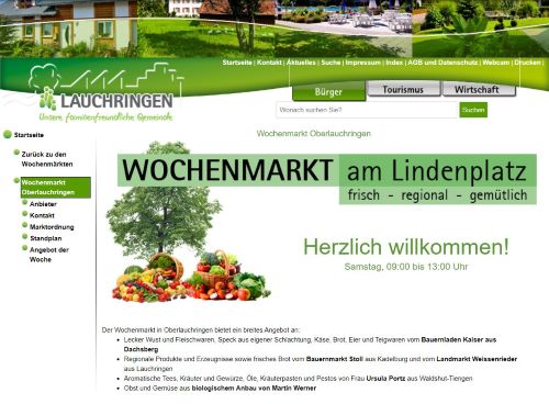 Wochenmarkt Oberlauchringen Lauchringen-Oberlauchringen