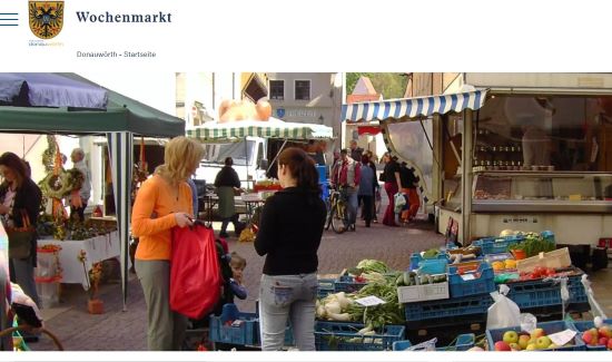 Donauwörther Wochenmarkt Donauwörth