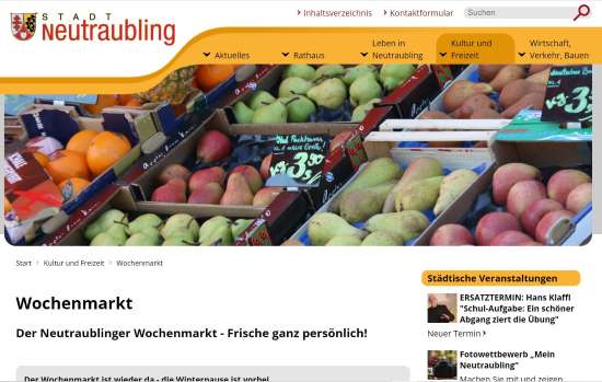 Wochenmarkt Neutraubling Neutraubling