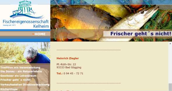 Fischverkauf Heinrich Ziegler Neustadt an der Donau - Bad Gögging