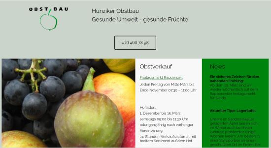 Hunziker Obstbau Hombrechtikon-Feldbach