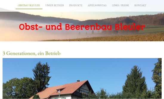 Obst- und Beerenbau Bleuler Bachs