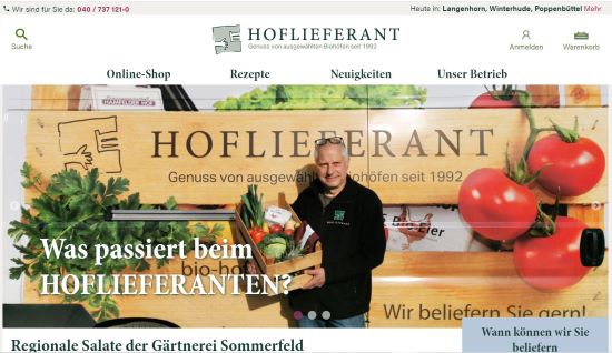 HOFLIEFERANT - Das Gemüse-Abo GmbH Hamburg - Allermöhe