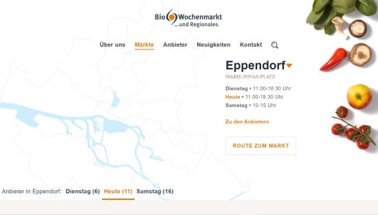 Bio-Wochenmarkt Eppendorf Hamburg - Eppendorf