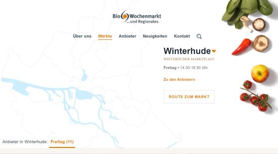 Bio-Wochenmarkt Winterhude Hamburg - Winterhude