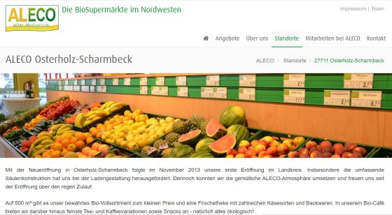 ALECO BioMarkt Osterholz-Scharmbeck Osterholz-Scharmbeck