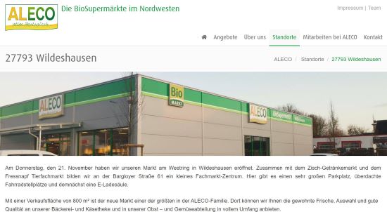 ALECO BioMarkt Wildeshausen Wildeshausen