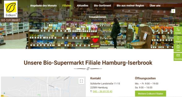 Erdkorn Biomarkt Iserbrook Hamburg-Iserbrook