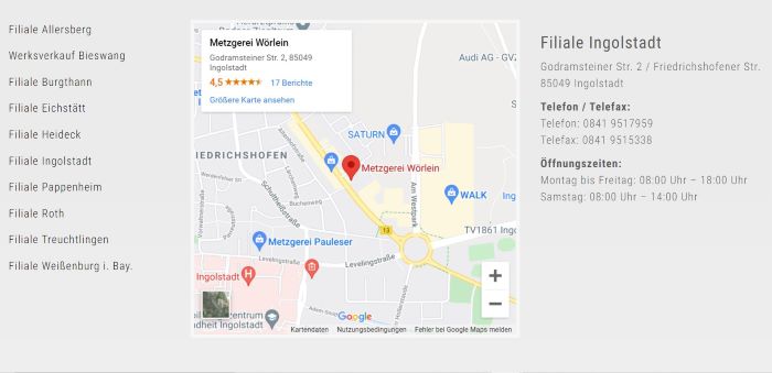 Metzgerei Wörlein Ingolstadt Ingolstadt