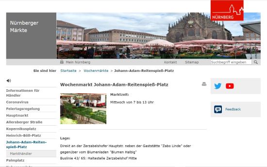 Zerzabelshofer Wochenmarkt Nürnberg-Zerzabelshof