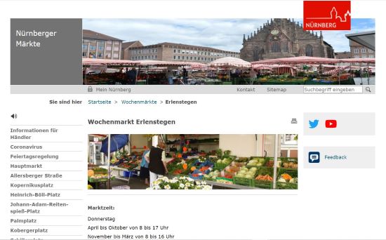 Nürnberger Wochenmarkt Erlenstegen Nürnberg-Erlenstegen