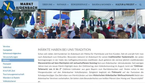 Wochenmarkt Aidenbach Aidenbach