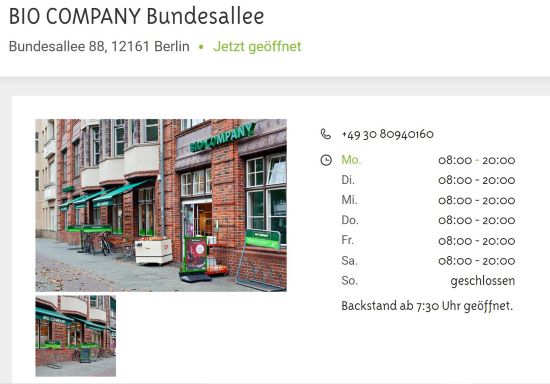 BIO COMPANY Friedenau - Bundesallee Berlin-Friedenau