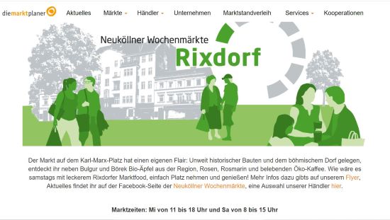 Rixdorfer Markt - Karl-Marx-Platz Berlin-Neukölln