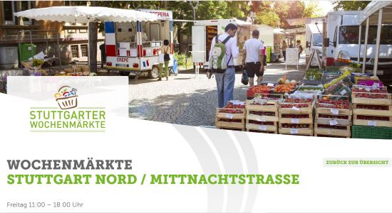 Wochenmarkt Stuttgart Nord - Mittnachtstraße Stuttgart-Nord