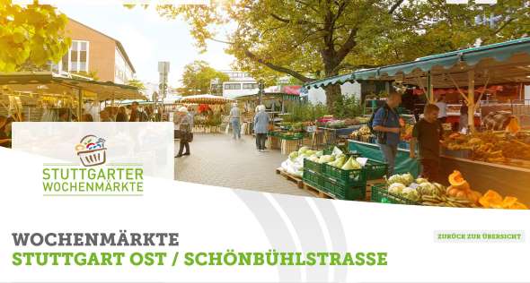 Stuttgarter Wochenmarkt Schönbühlstraße Stuttgart-Ost