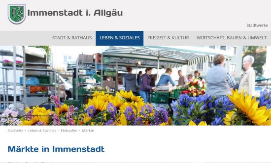 Wochenmarkt Immenstadt Immenstadt im Allgäu