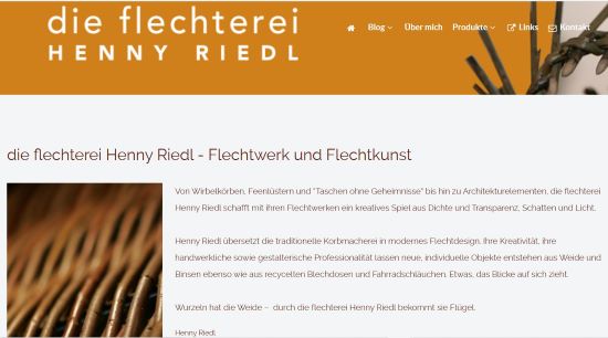 Die Flechterei  - Henny Riedl Wiesbaden
