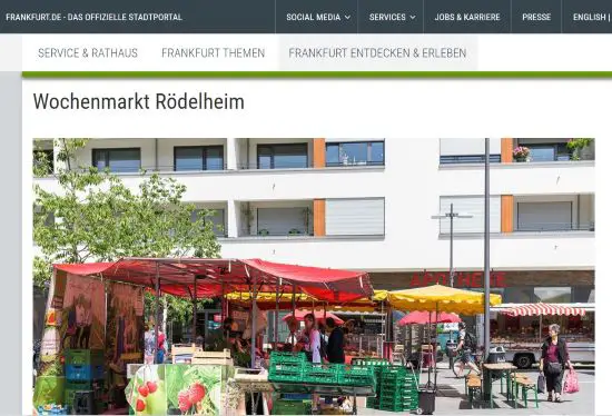 Wochenmarkt Rödelheim Frankfurt am Main - Rödelheim