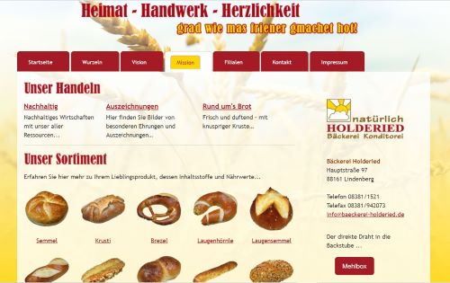 Bio-Bäckerei Holderied - Filiale Lindenberg im Allgäu