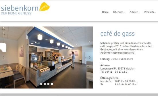 café de gass - Vollkornbäckerei Siebenkorn Wetzlar