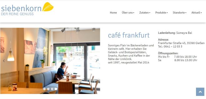 café frankfurt - Vollkornbäckerei Siebenkorn Gießen