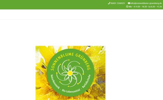 Sonnenblume Naturkost Grünberg Grünberg