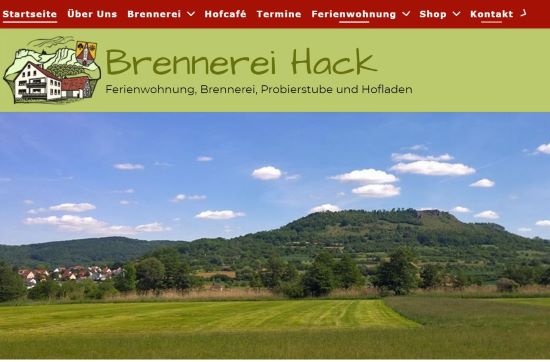 Hofladen Brennerei Hack - Ferienbauernhof Pinzberg-Elsenberg