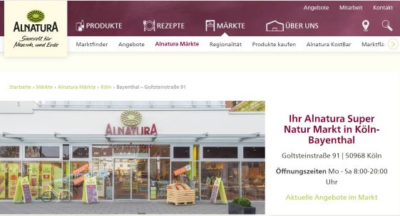 Alnatura Biomarkt Köln-Bayenthal