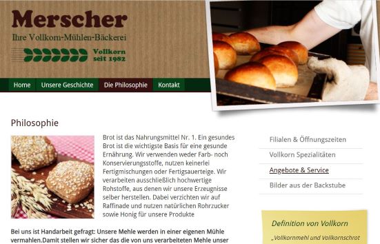 Vollkorn-Mühlen-Bäckerei Merscher Köln-Klettenberg