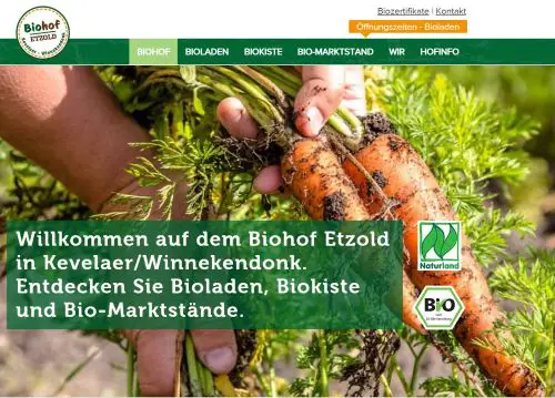 Biohof Etzold GbR - Bioladen + Biokiste Kevelaer - Winnekendonk