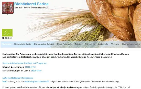 Biobäckerei Farina Herford