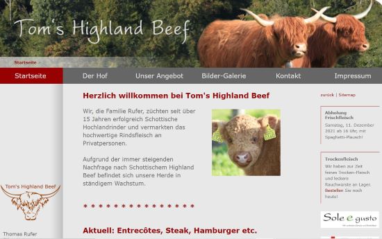 Tom's Highlandbeef Rapperswil BE